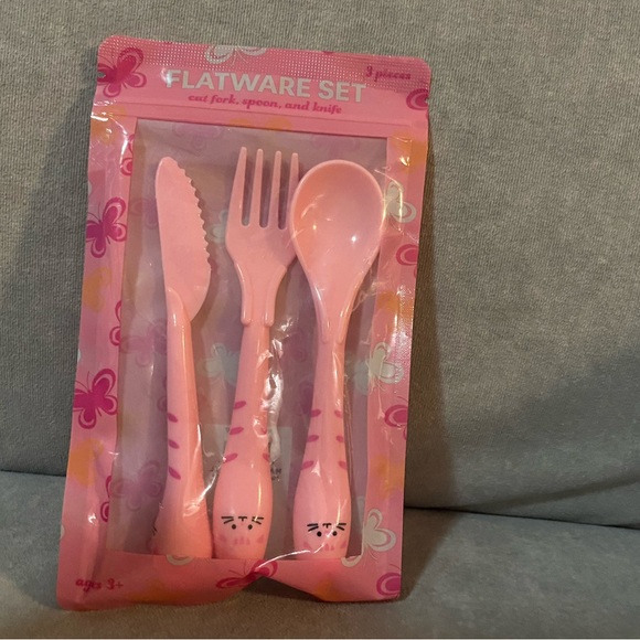 Pink Flatware Set for Kids - Picture 1 of 1
